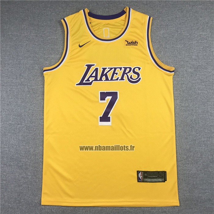 Maillot Los Angeles Lakers Carmelo Anthony NO 7 Icon 2020 Jaune